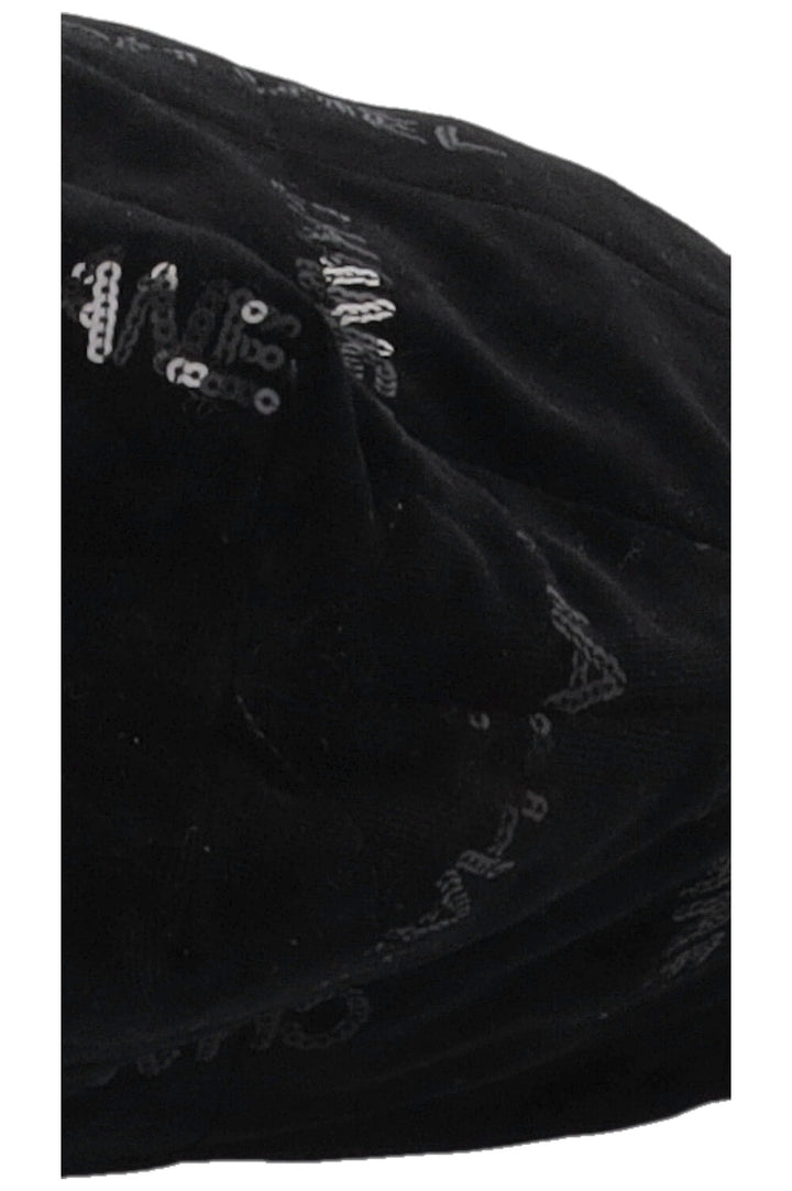 CHANEL 22 Medium Velvet Sequins Black