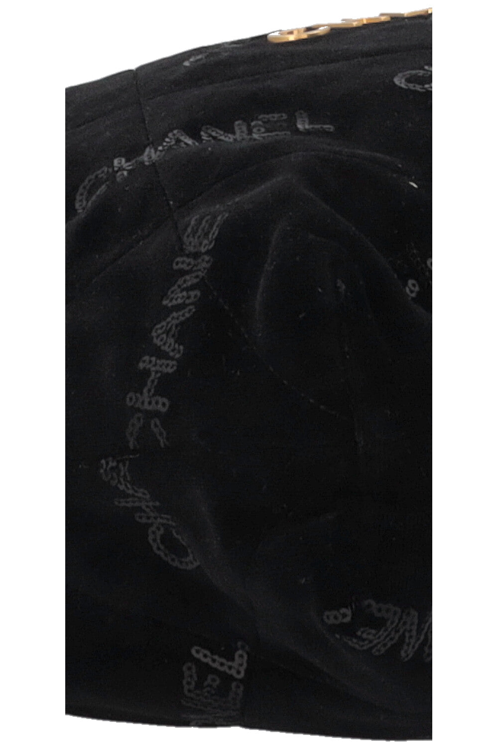 CHANEL 22 Medium Velvet Sequins Black
