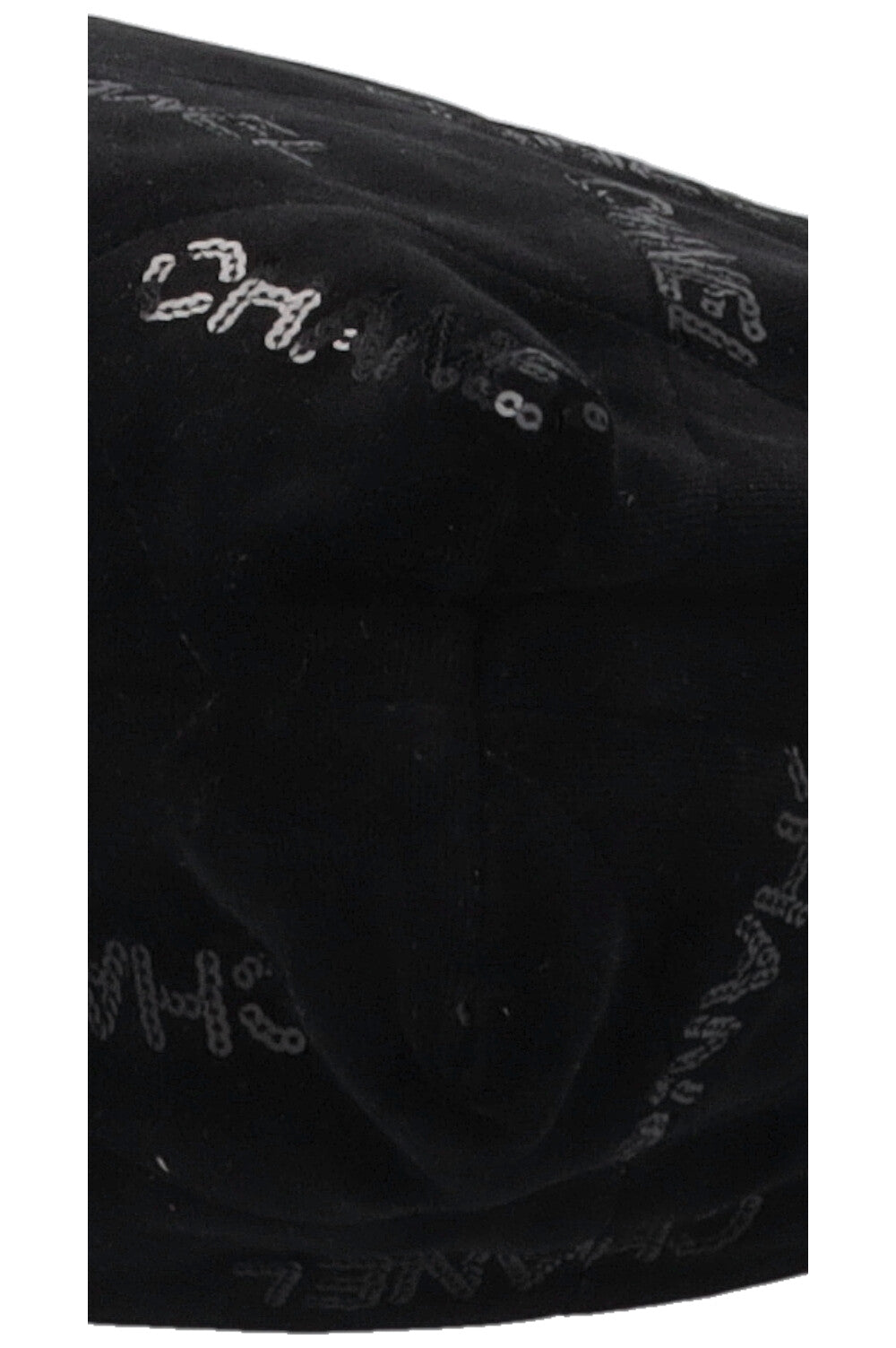 CHANEL 22 Medium Velvet Sequins Black