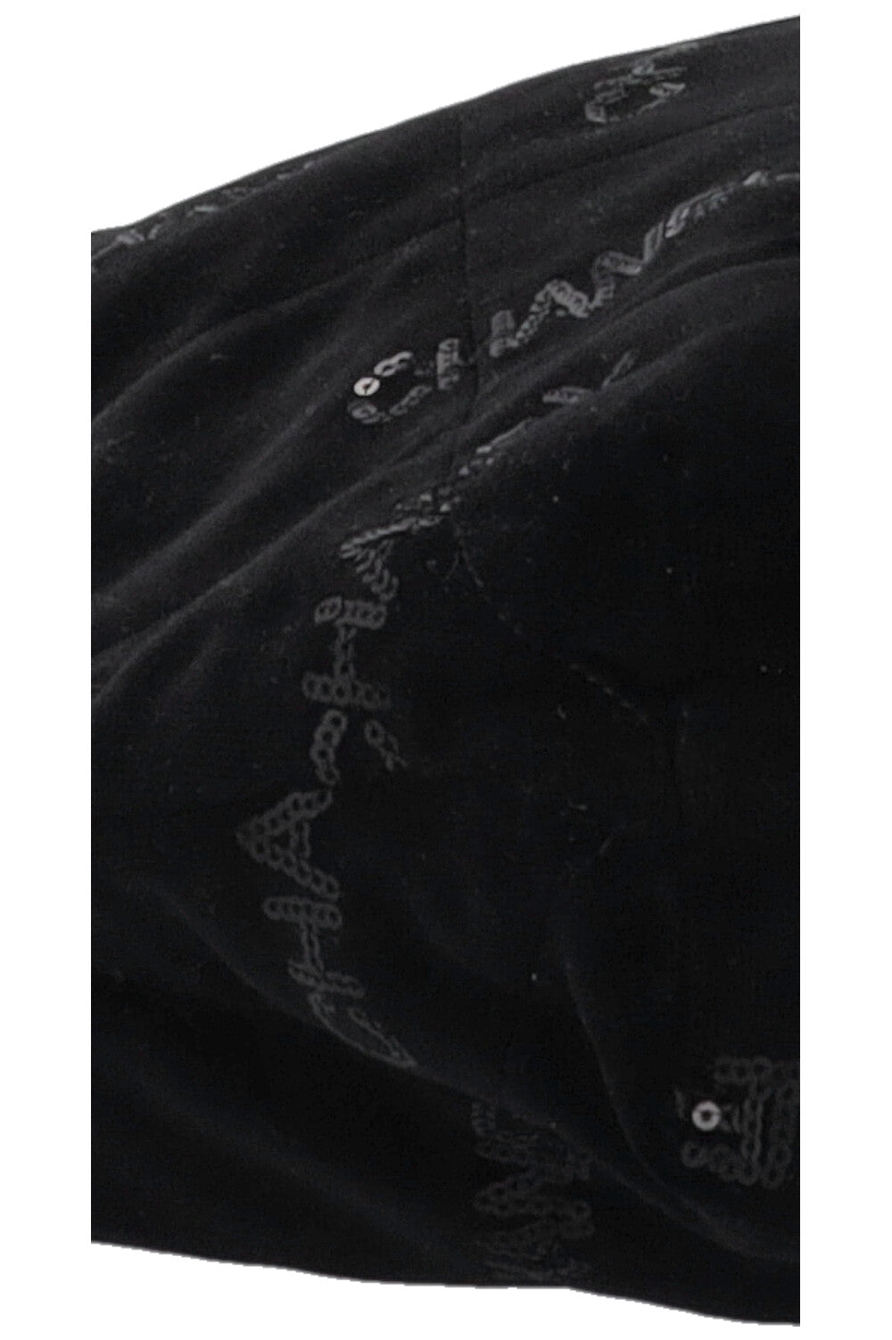 CHANEL 22 Medium Velvet Sequins Black