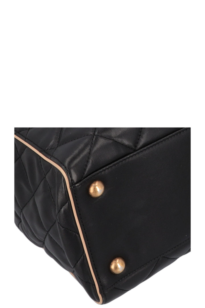 CHANEL Portobello Tote Bag Black Beige