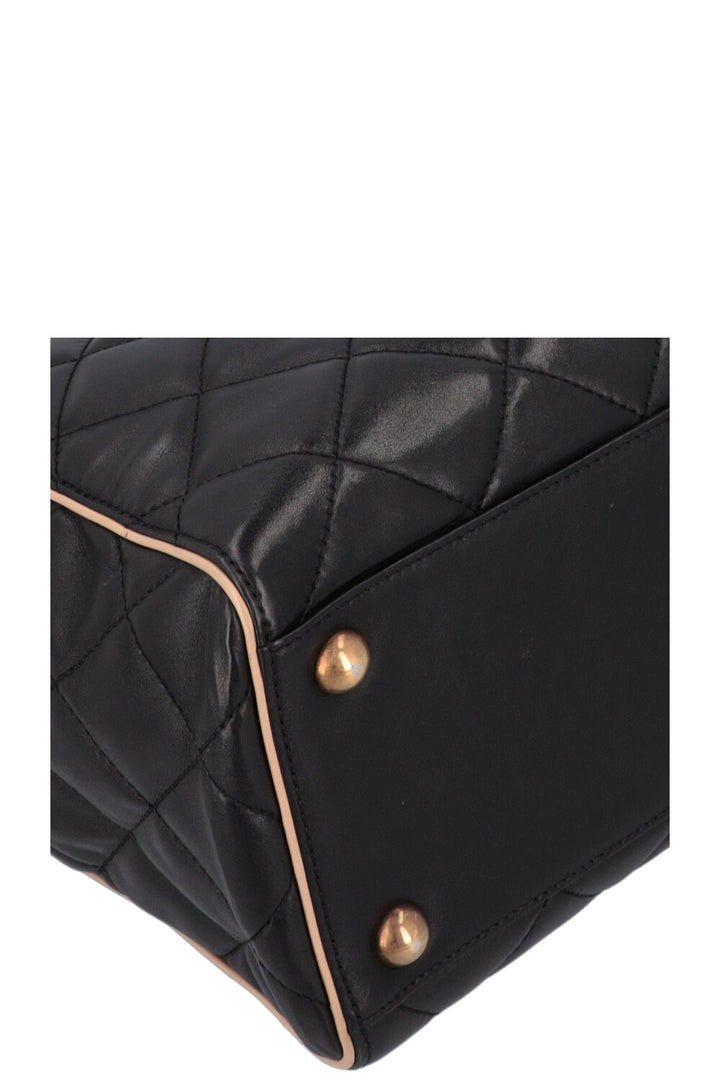 CHANEL Portobello Tote Bag Black Beige