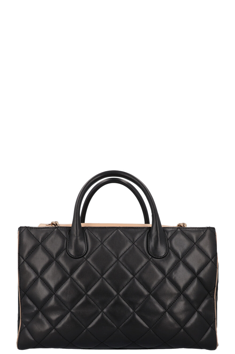 CHANEL Portobello Tote Bag Black Beige