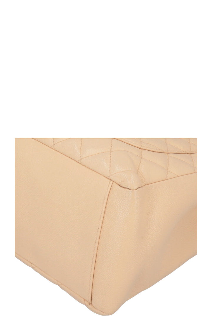 CHANEL GST Tote Bag Beige Caviar