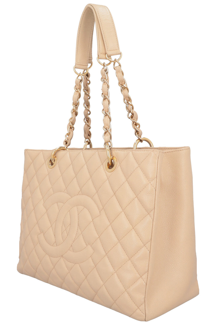 CHANEL GST Tote Bag Beige Caviar