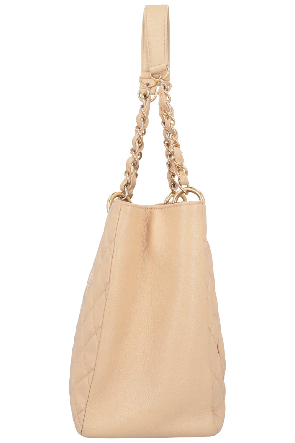 CHANEL GST Tote Bag Beige Caviar