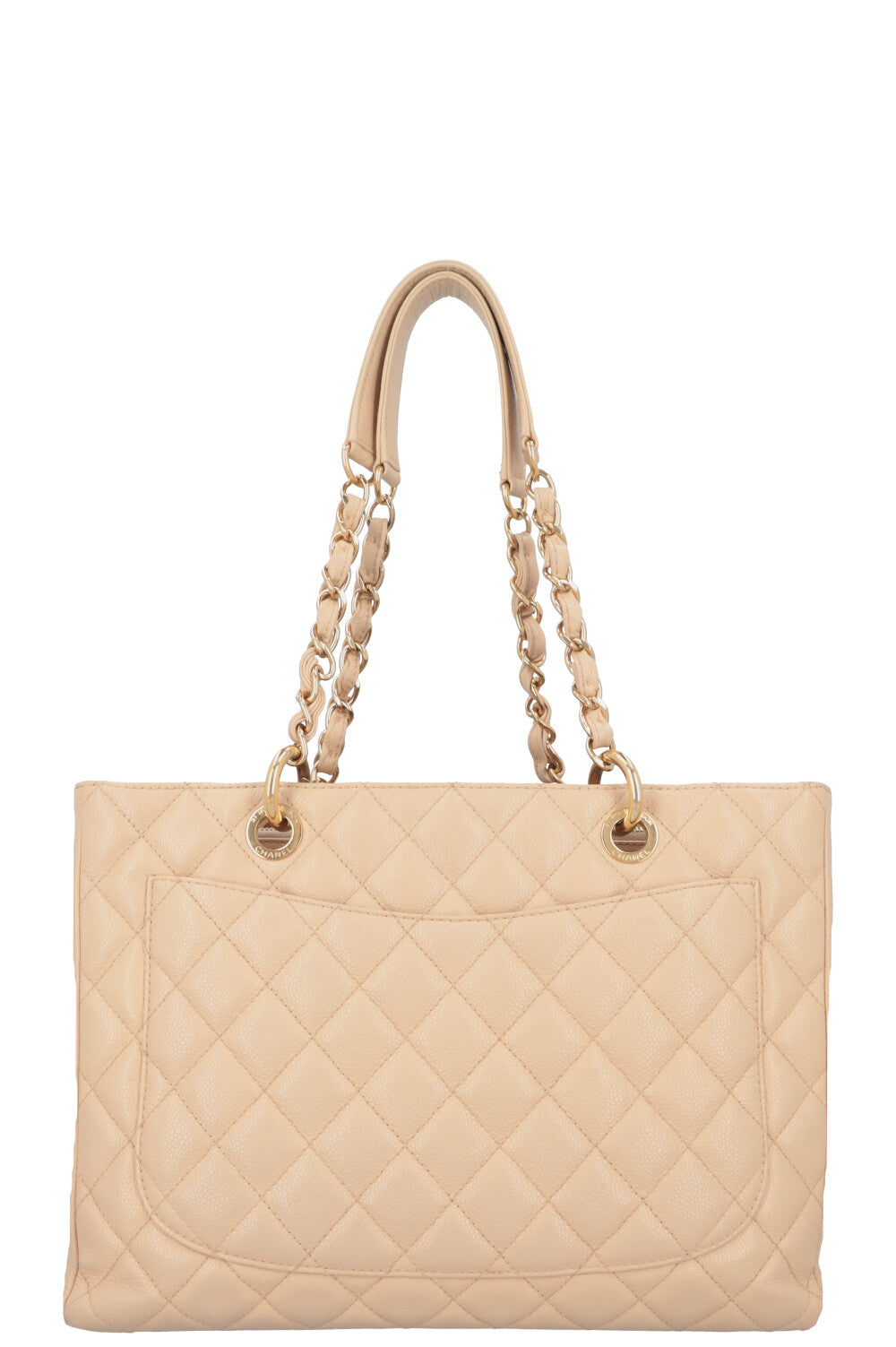CHANEL GST Tote Bag Beige Caviar