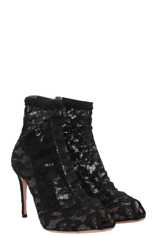 Escarpins chaussettes en dentelle DOLCE&GABBANA noirs