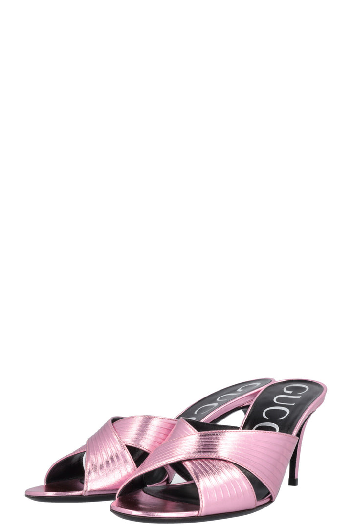 GUCCI Heels Metallic Pink