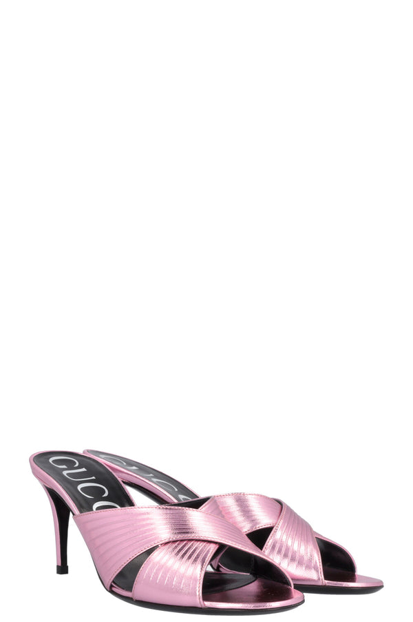 GUCCI Heels Metallic Pink