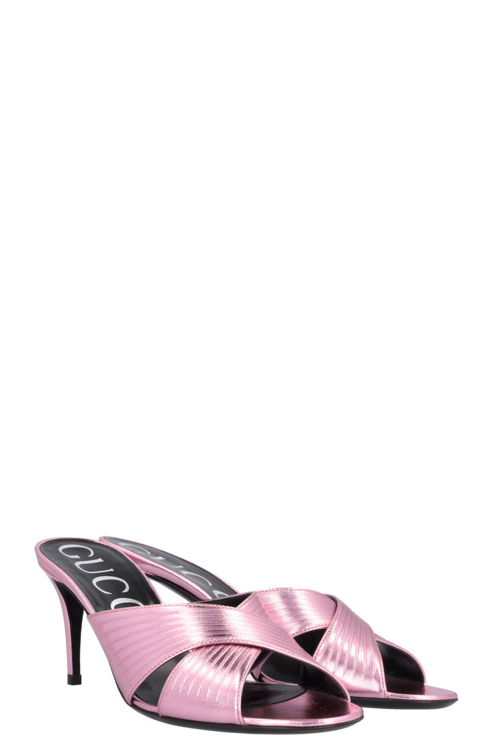GUCCI Heels Metallic Pink