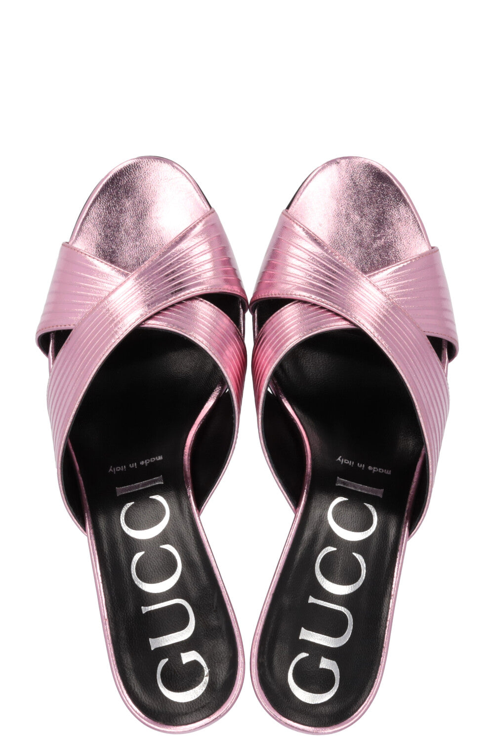 GUCCI Heels Metallic Pink