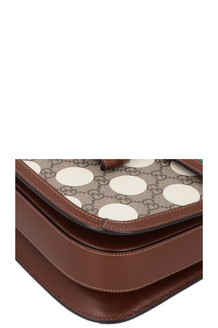 GUCCI Horsebit 1955 Supreme Canvas Shoulder Bag