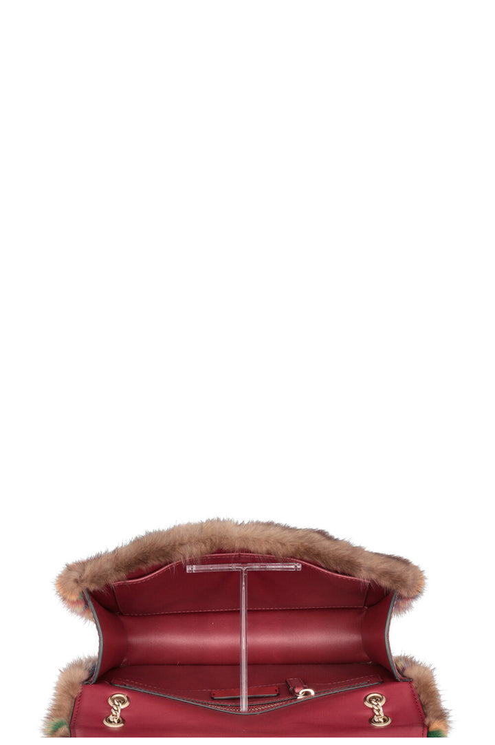 Sac bandoulière VALENTINO en vison marron multicolore