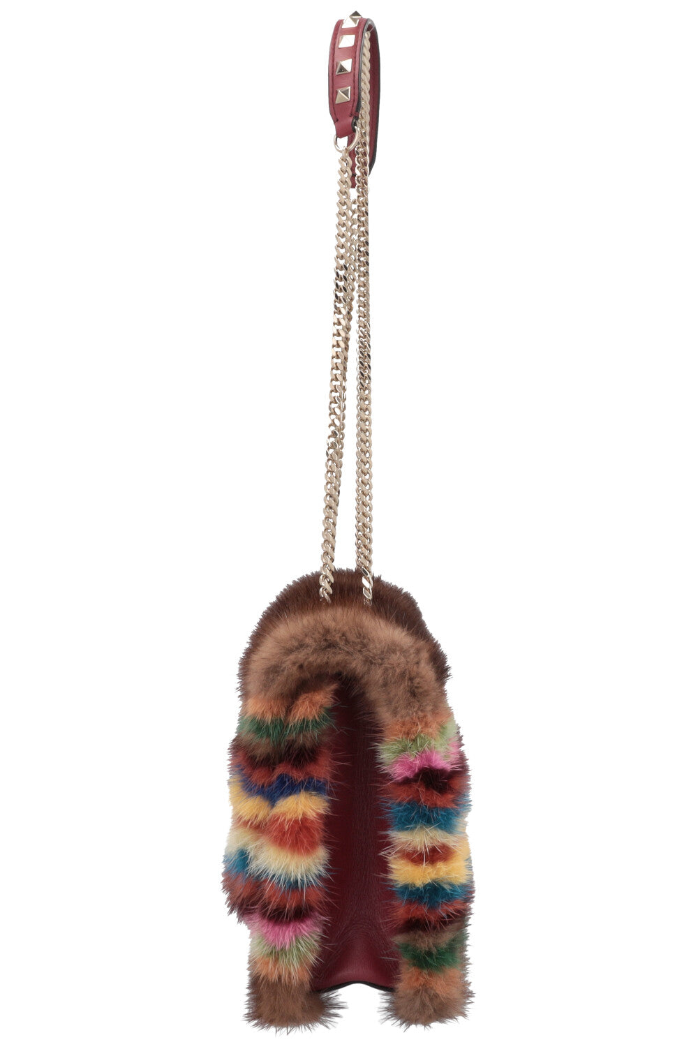 Sac bandoulière VALENTINO en vison marron multicolore