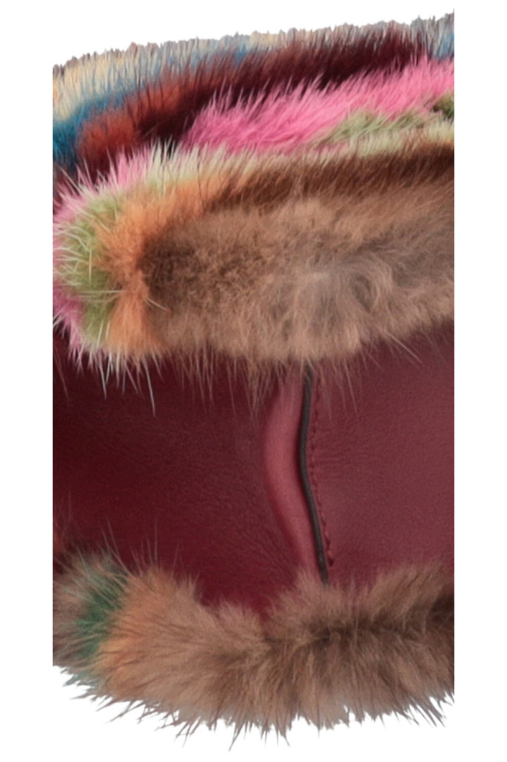 Sac bandoulière VALENTINO en vison marron multicolore