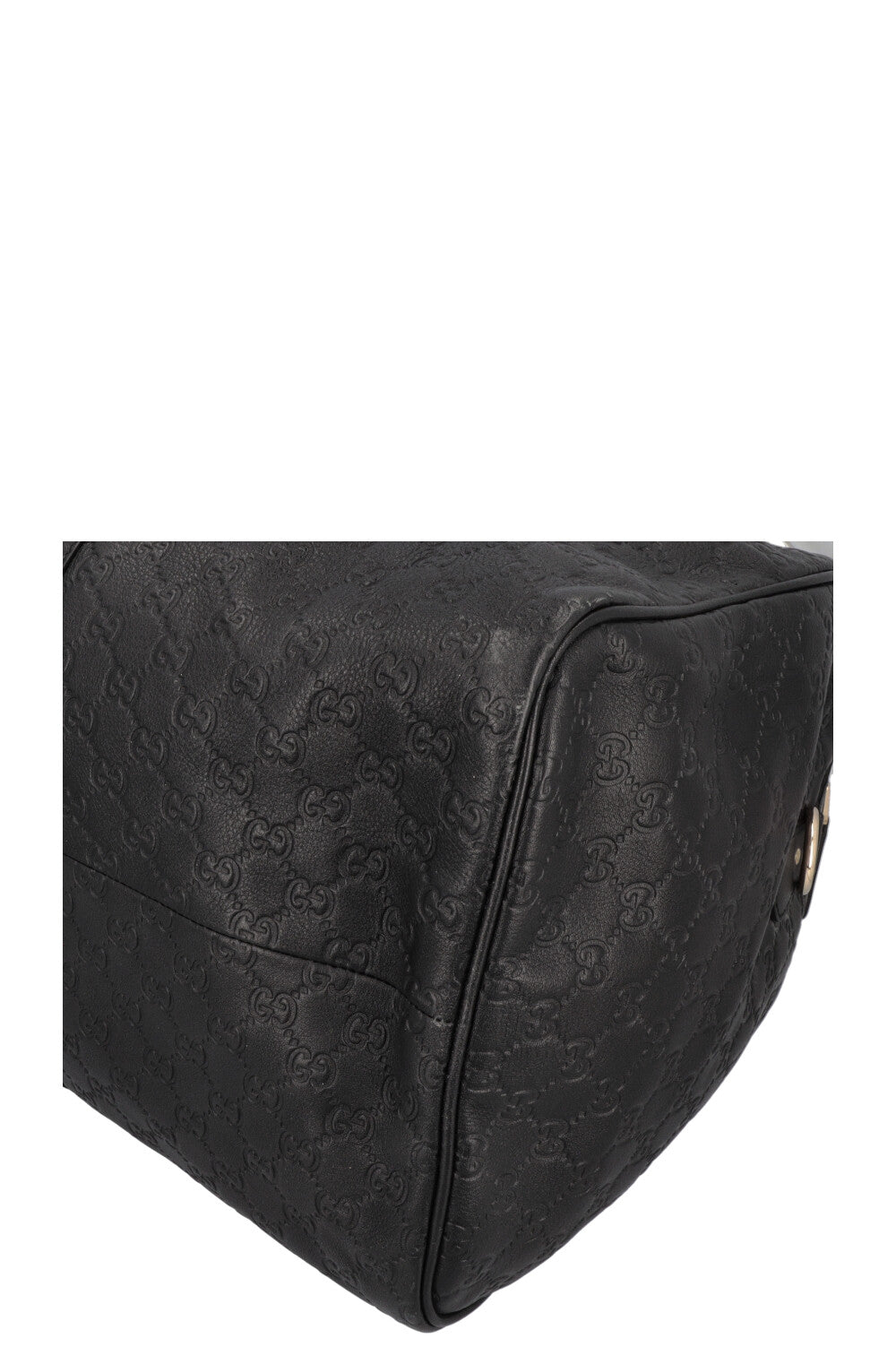 GUCCI Signature Supreme GG Duffle Bag Leather Black