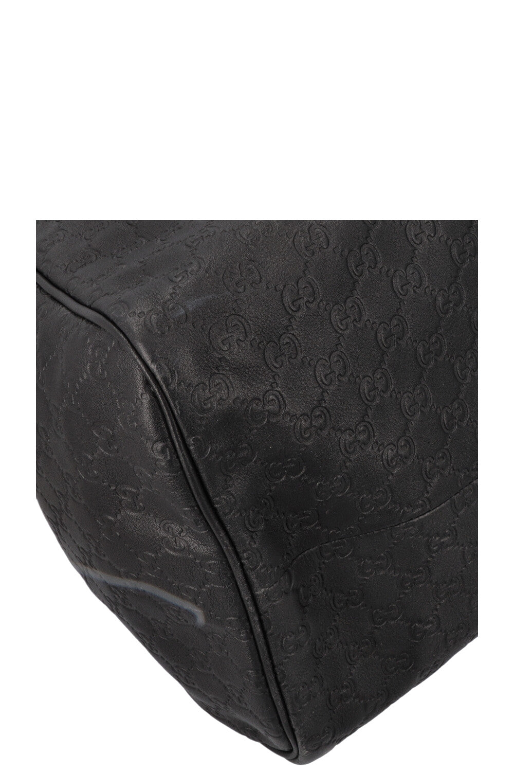 GUCCI Signature Supreme GG Duffle Bag Leather Black