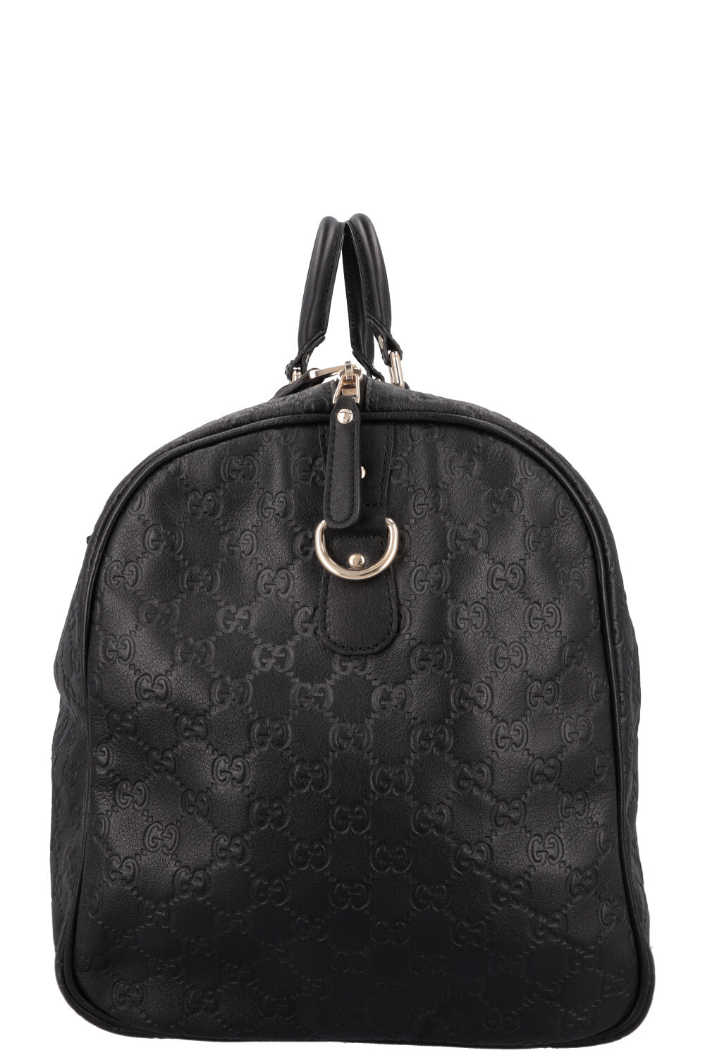 GUCCI Signature Supreme GG Duffle Bag Leather Black