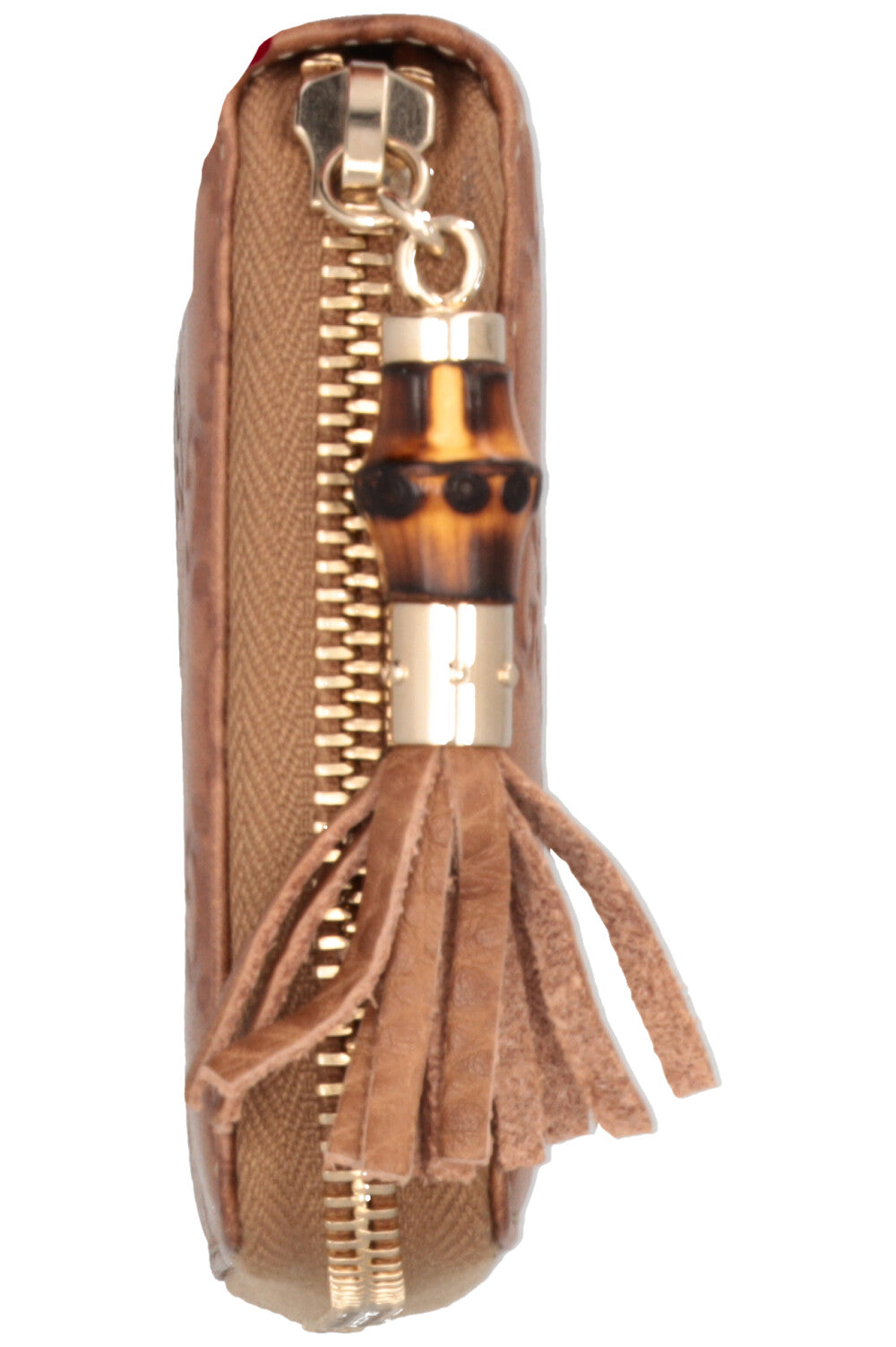 GUCCI Zip Around Wallet GG Brown