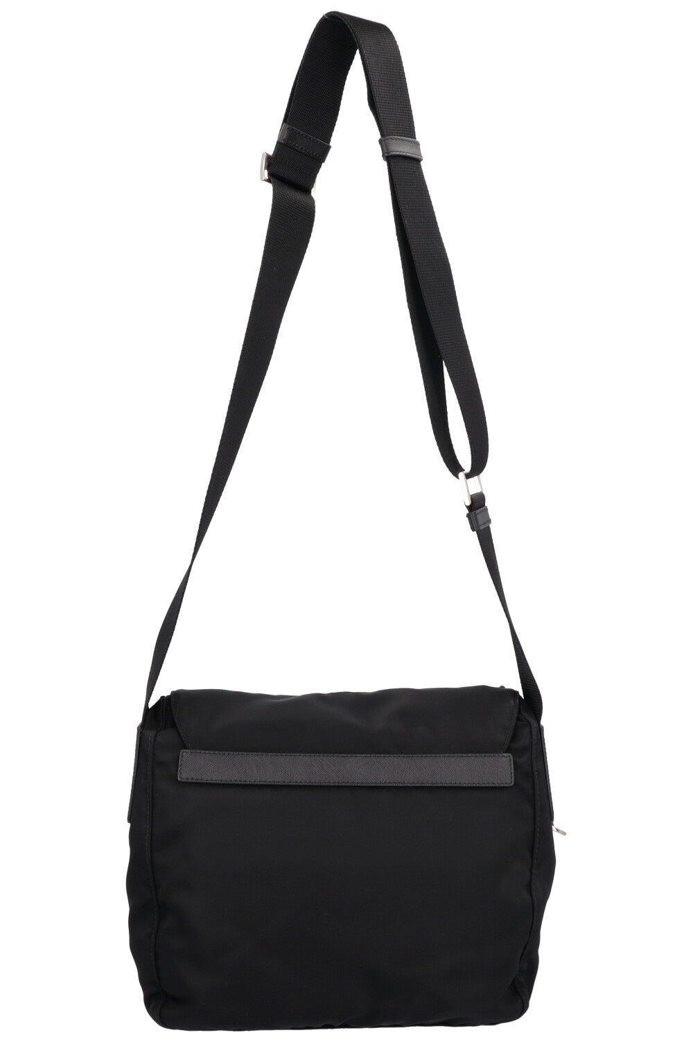 PRADA Nylon Messenger Bag Black