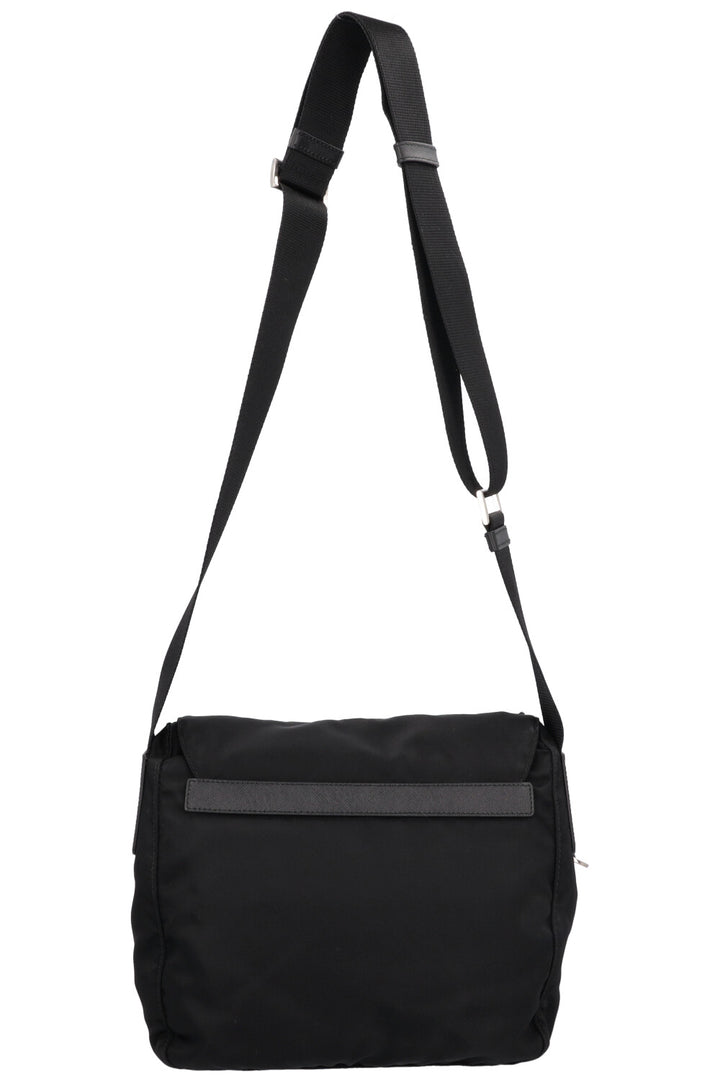 PRADA Nylon Messenger Bag Black