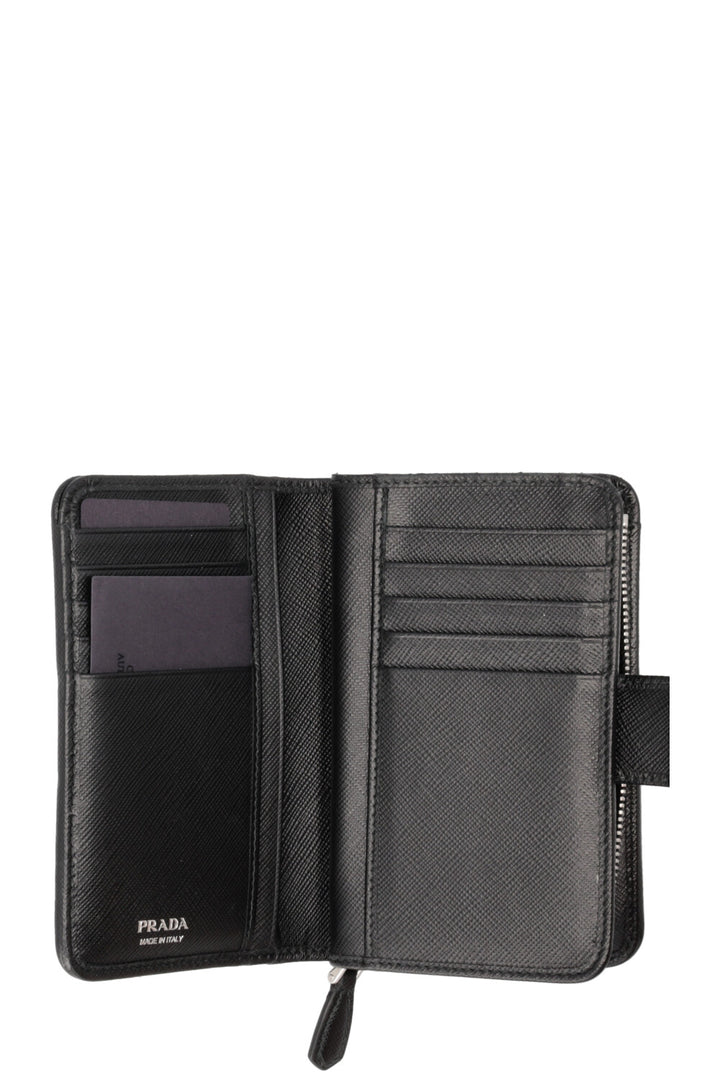 PRADA Portefeuille Logo Nylon Noir