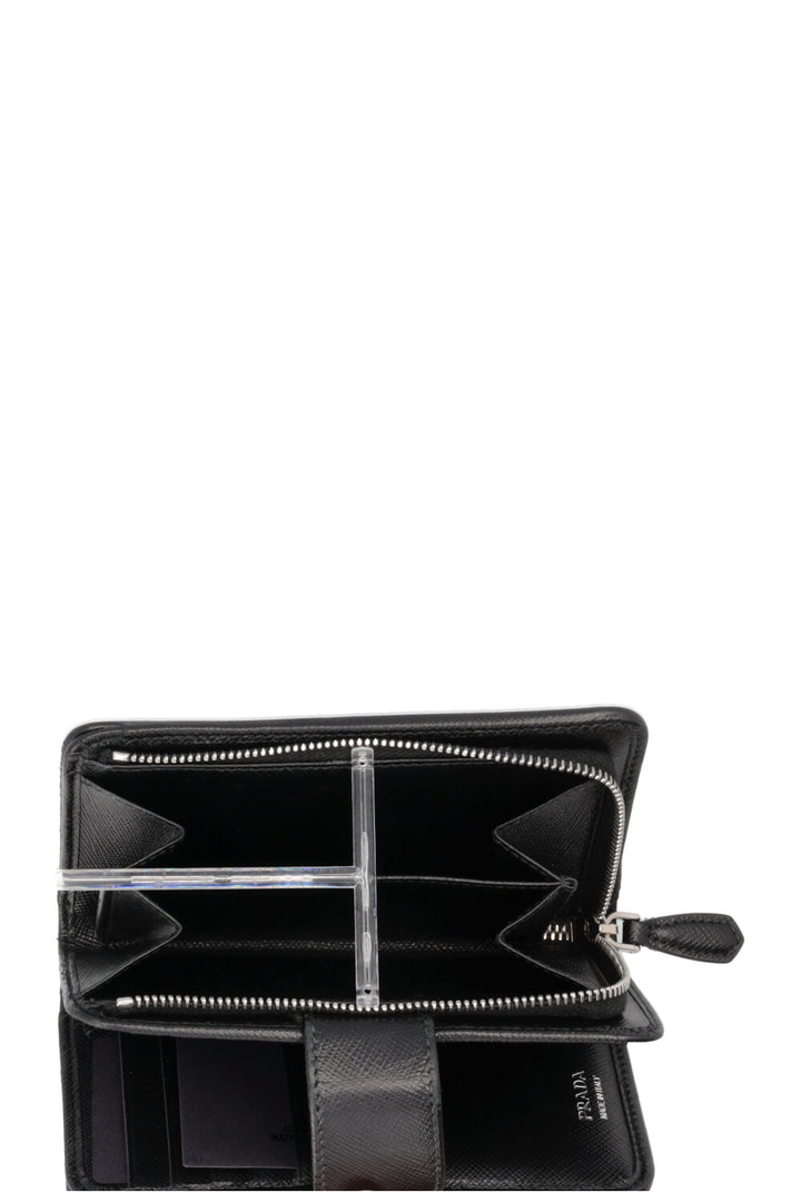 PRADA Portefeuille Logo Nylon Noir