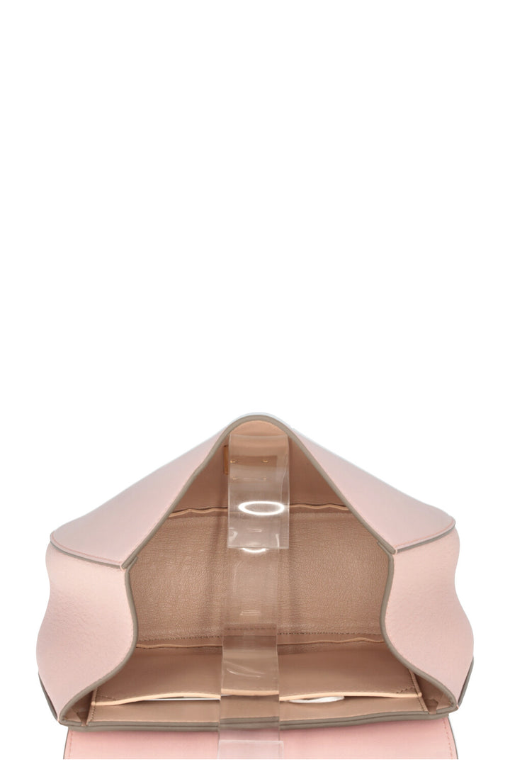 Sac bandoulière CHLOE Drew en autruche rose poudré
