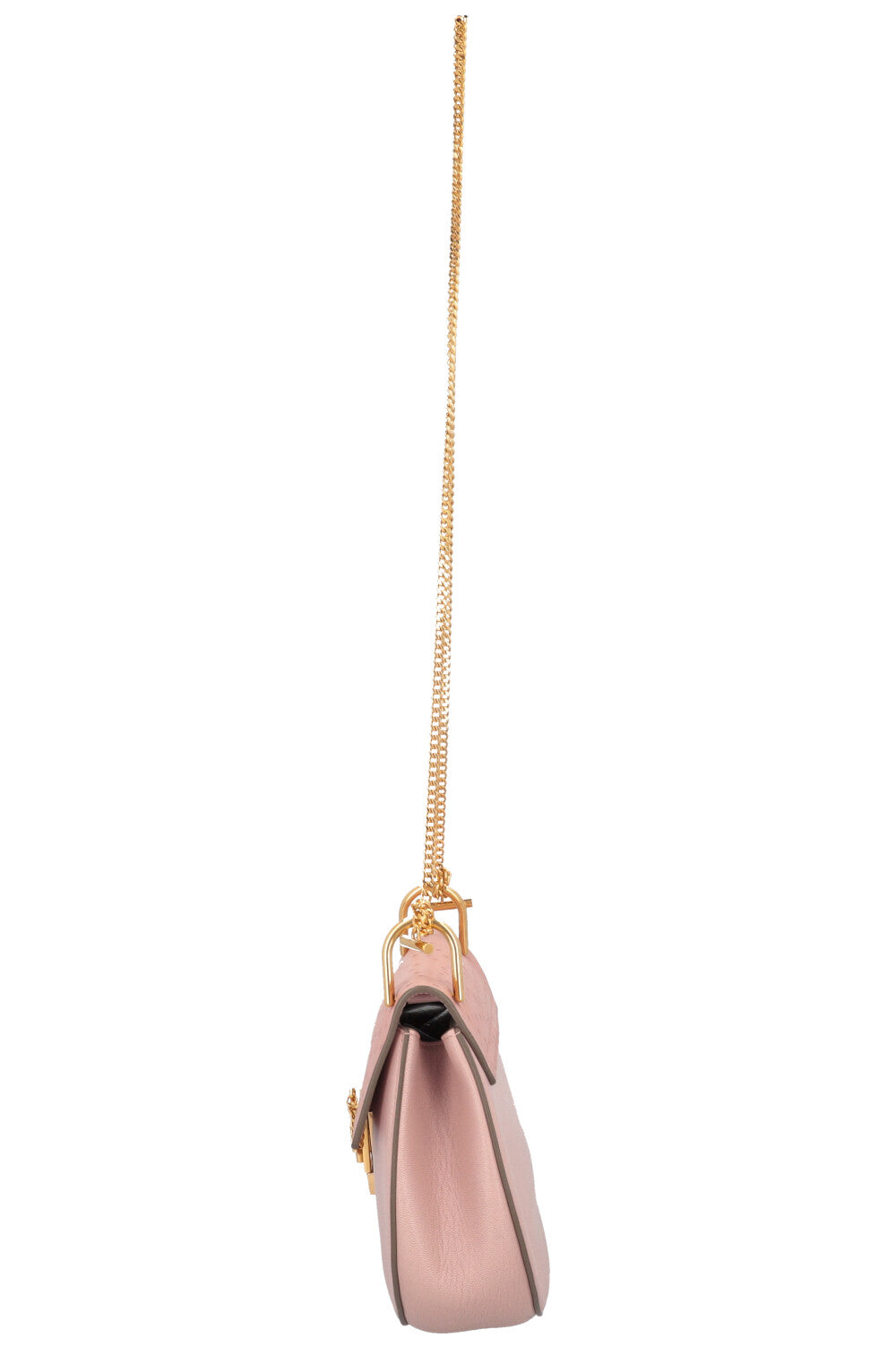 Sac bandoulière CHLOE Drew en autruche rose poudré