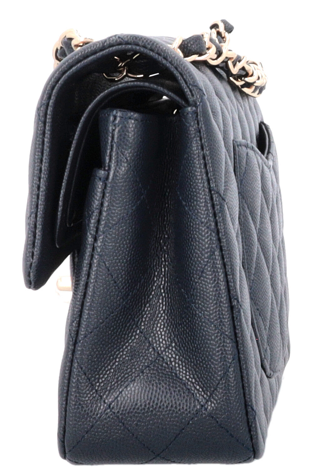 CHANEL Small Classic Double Flap Caviar Navy