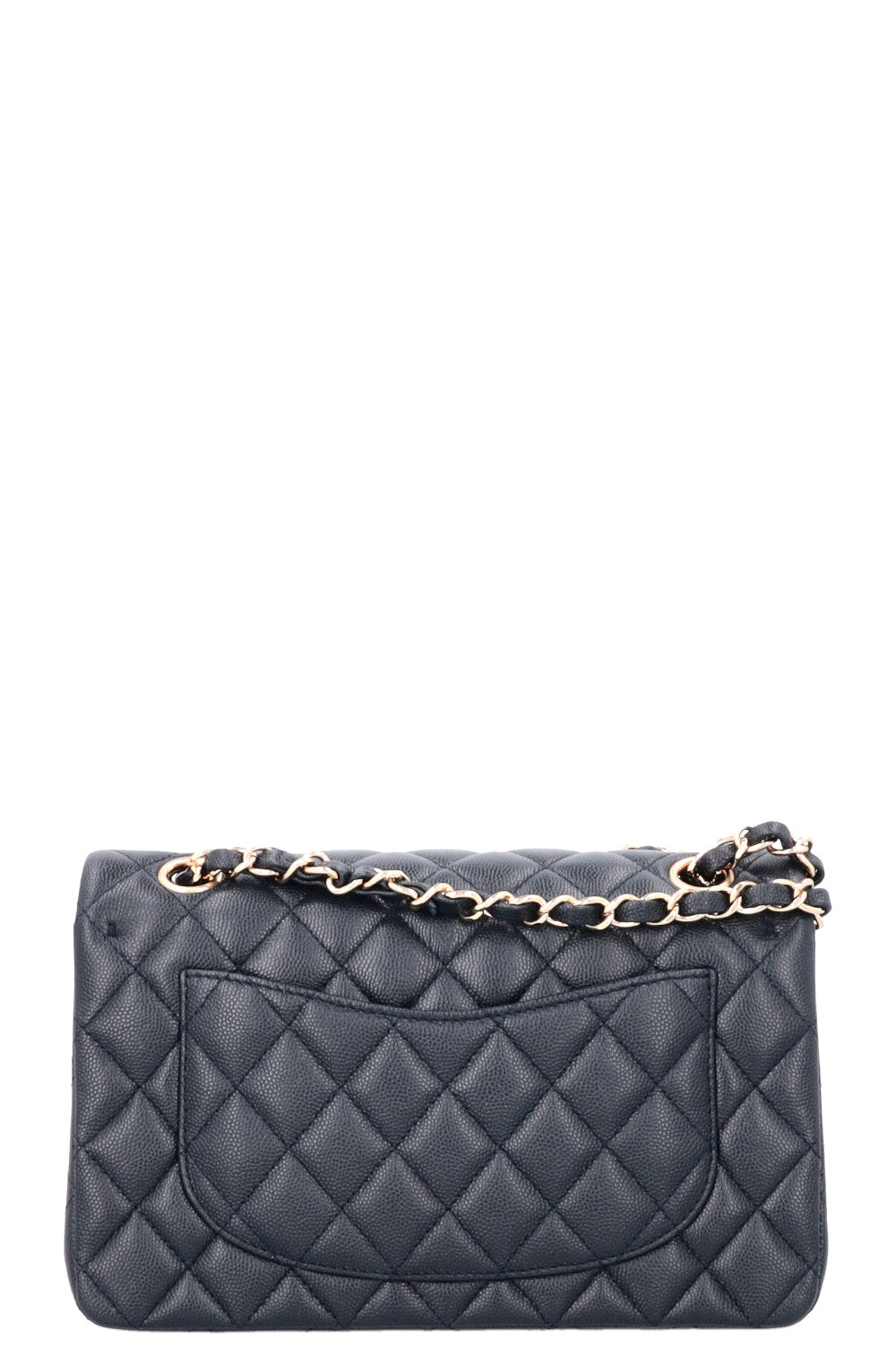 CHANEL Small Classic Double Flap Caviar Navy