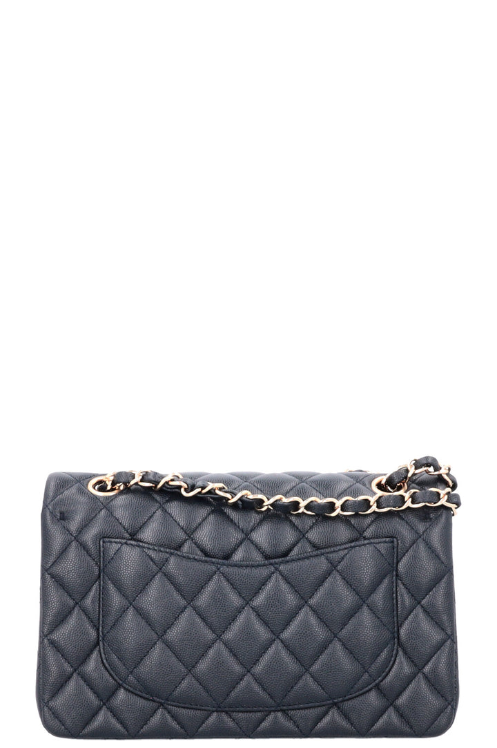 CHANEL Small Classic Double Flap Caviar Navy