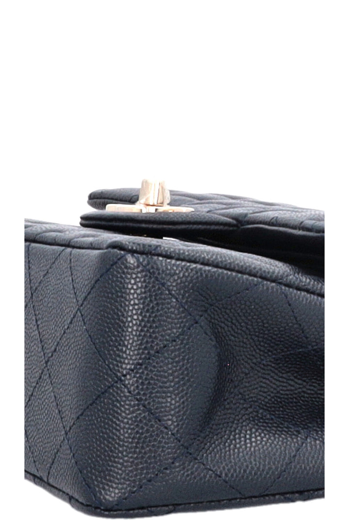 CHANEL Small Classic Double Flap Caviar Navy