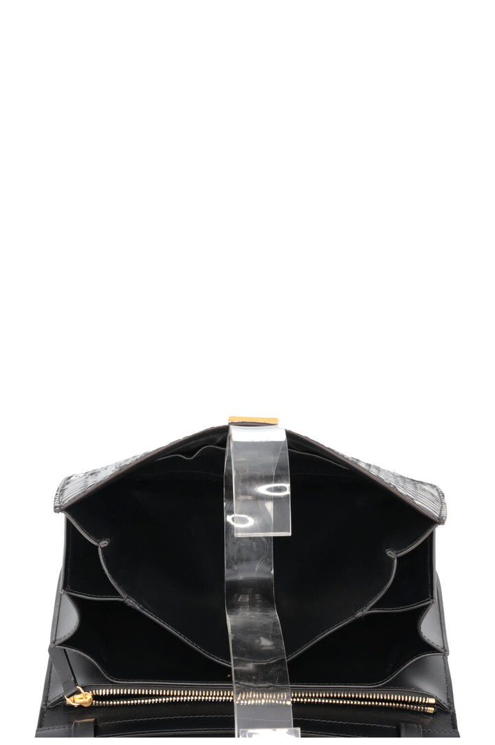 CELINE Classic Box Bag Python Navy White