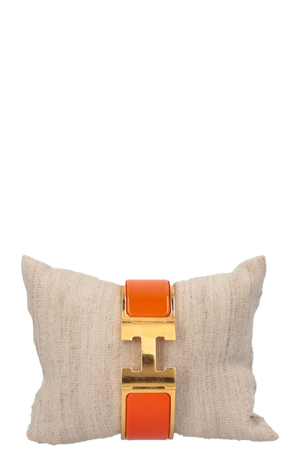 HERMÈS Clic H Cuff Orange Gold
