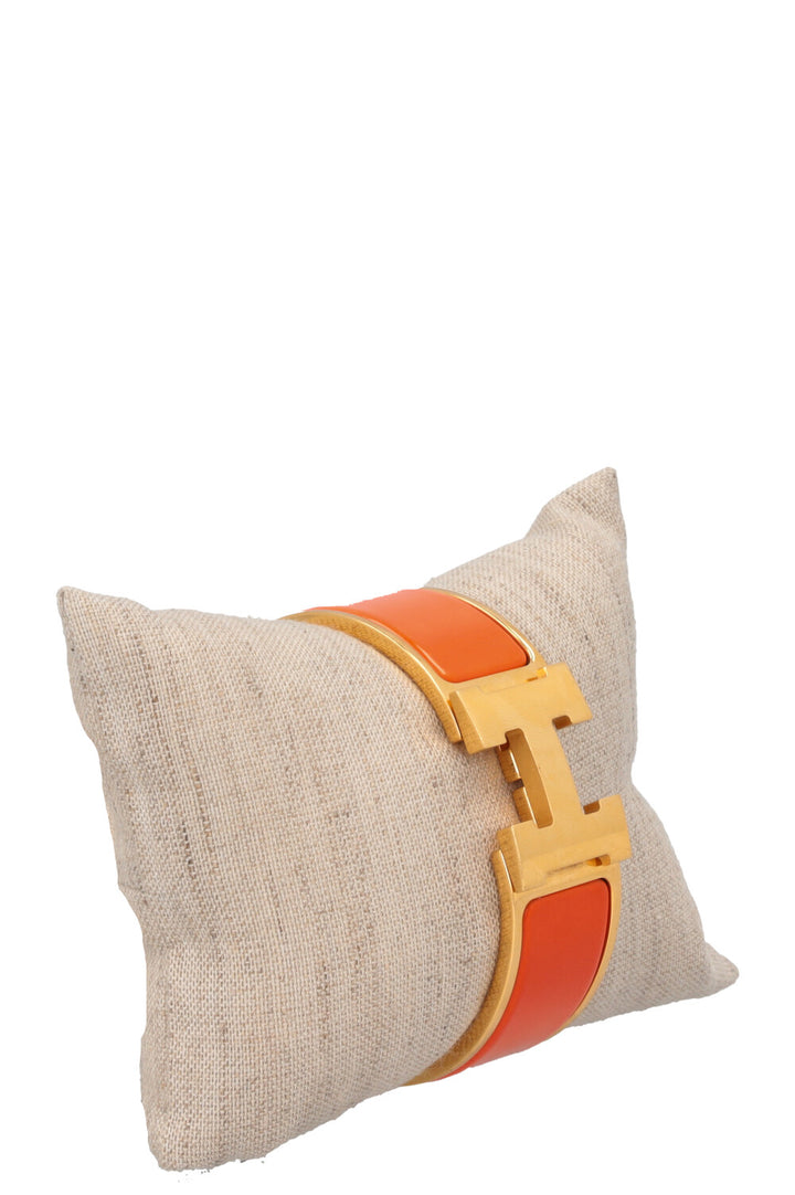 HERMÈS Clic H Cuff Orange Gold