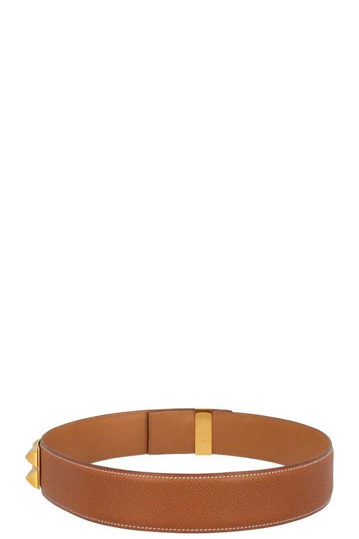 HERMES Collier de Chien Belt Gold