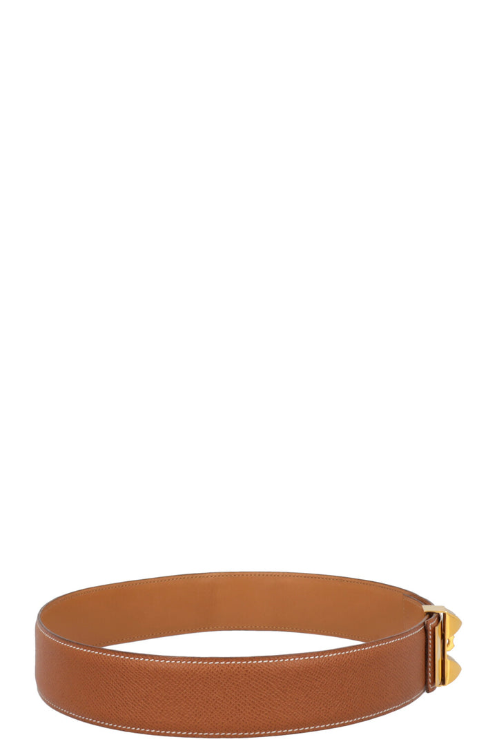 HERMES Collier de Chien Belt Gold
