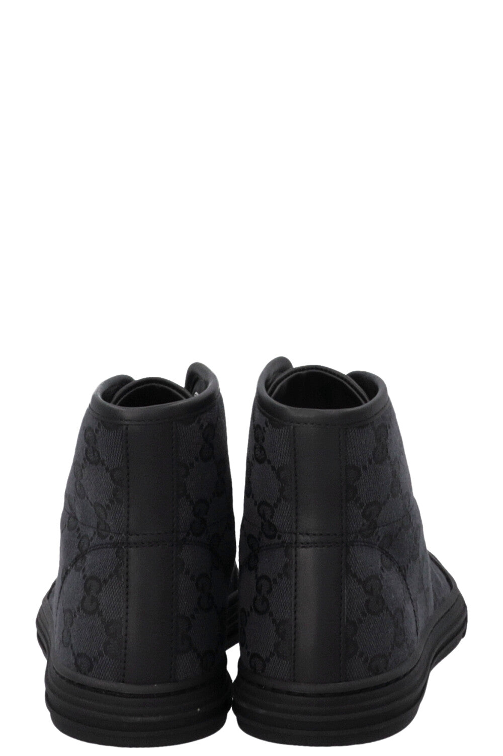 GUCCI Supreme High Top Sneakers Canvas Black
