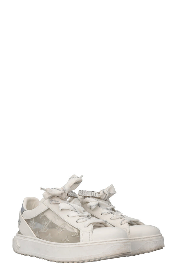 LOUIS VUITTON PVC Time Out Sneaker MNG White