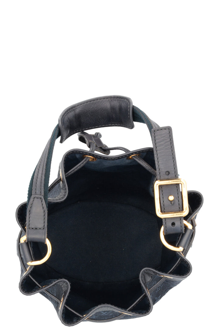 LOUIS VUITTON 2003 Noé Bucket Bag Denim Navy