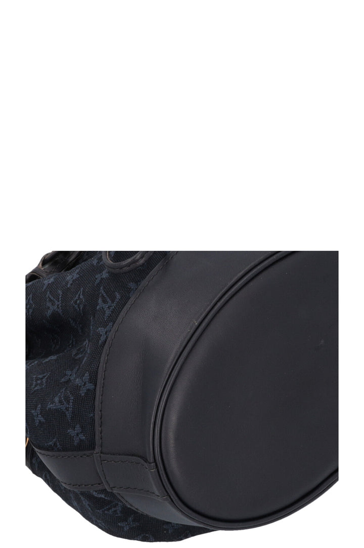 LOUIS VUITTON 2003 Noé Bucket Bag Denim Navy