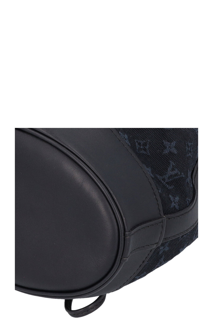 LOUIS VUITTON 2003 Noé Bucket Bag Denim Navy