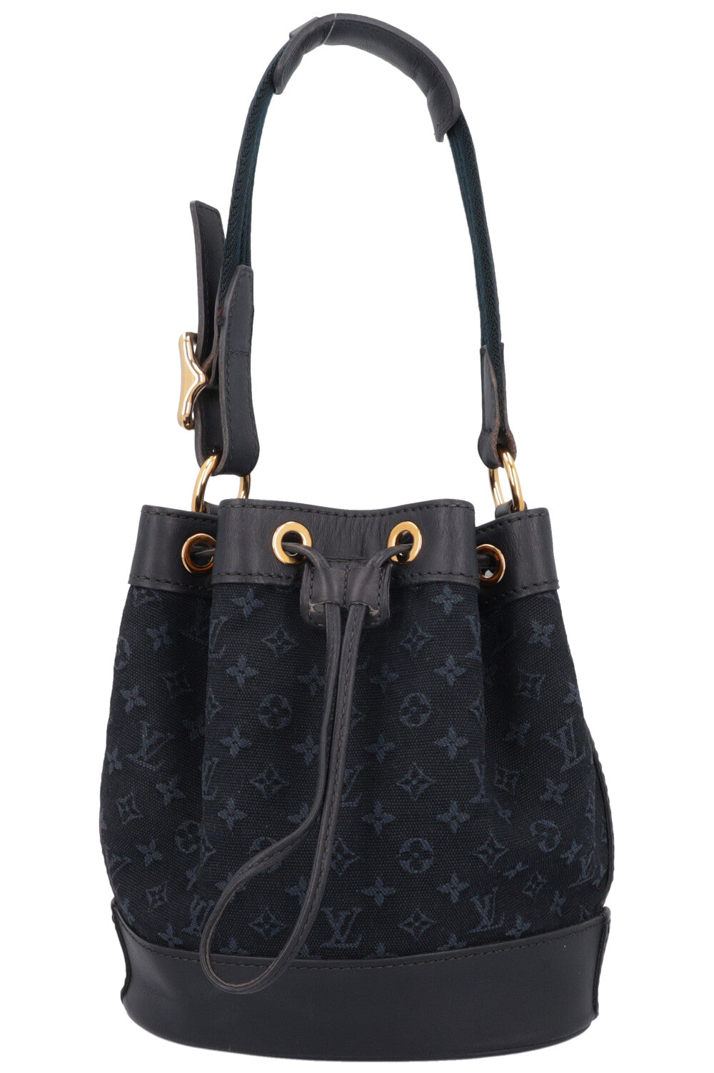 LOUIS VUITTON 2003 Noé Bucket Bag Denim Navy