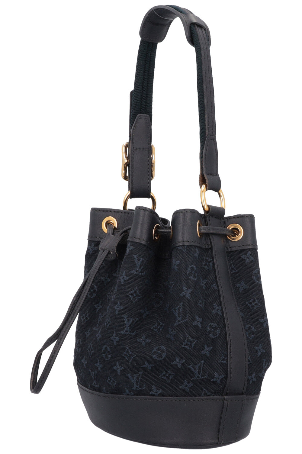 LOUIS VUITTON 2003 Noé Bucket Bag Denim Navy