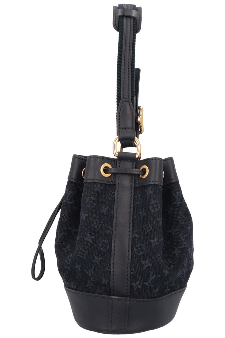 LOUIS VUITTON 2003 Noé Bucket Bag Denim Navy