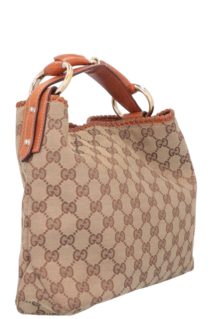 GUCCI GG Supreme Horsebit Mini Hobo