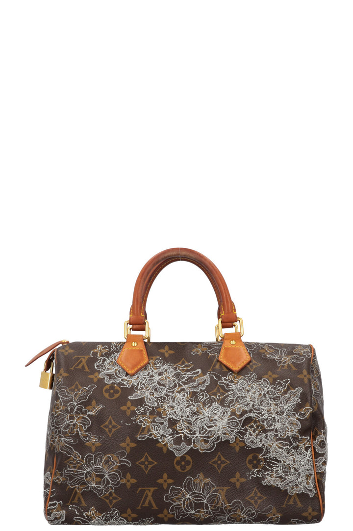 LOUIS VUITTON Dentelle Speedy 30 MNG Canvas