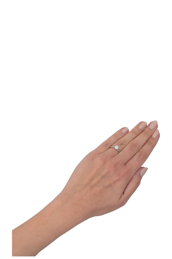 TIFFANY&CO. Solitaire Ring Diamond Platinum